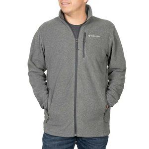 NWT Columbia Men's Thompson Peak Full Zip Fleece Gray Size M $80 FLE171